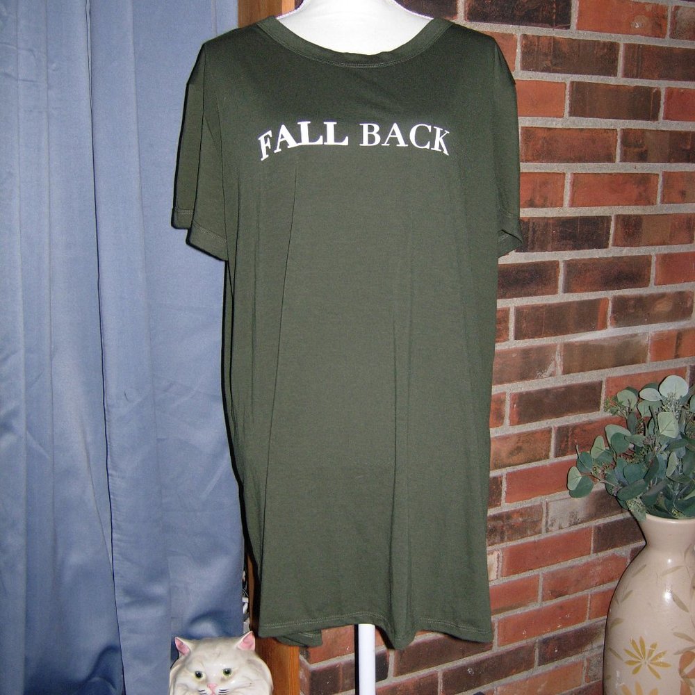 Lularoe Olive Green Fall Back Simply Comfortable T-Shirt 3X